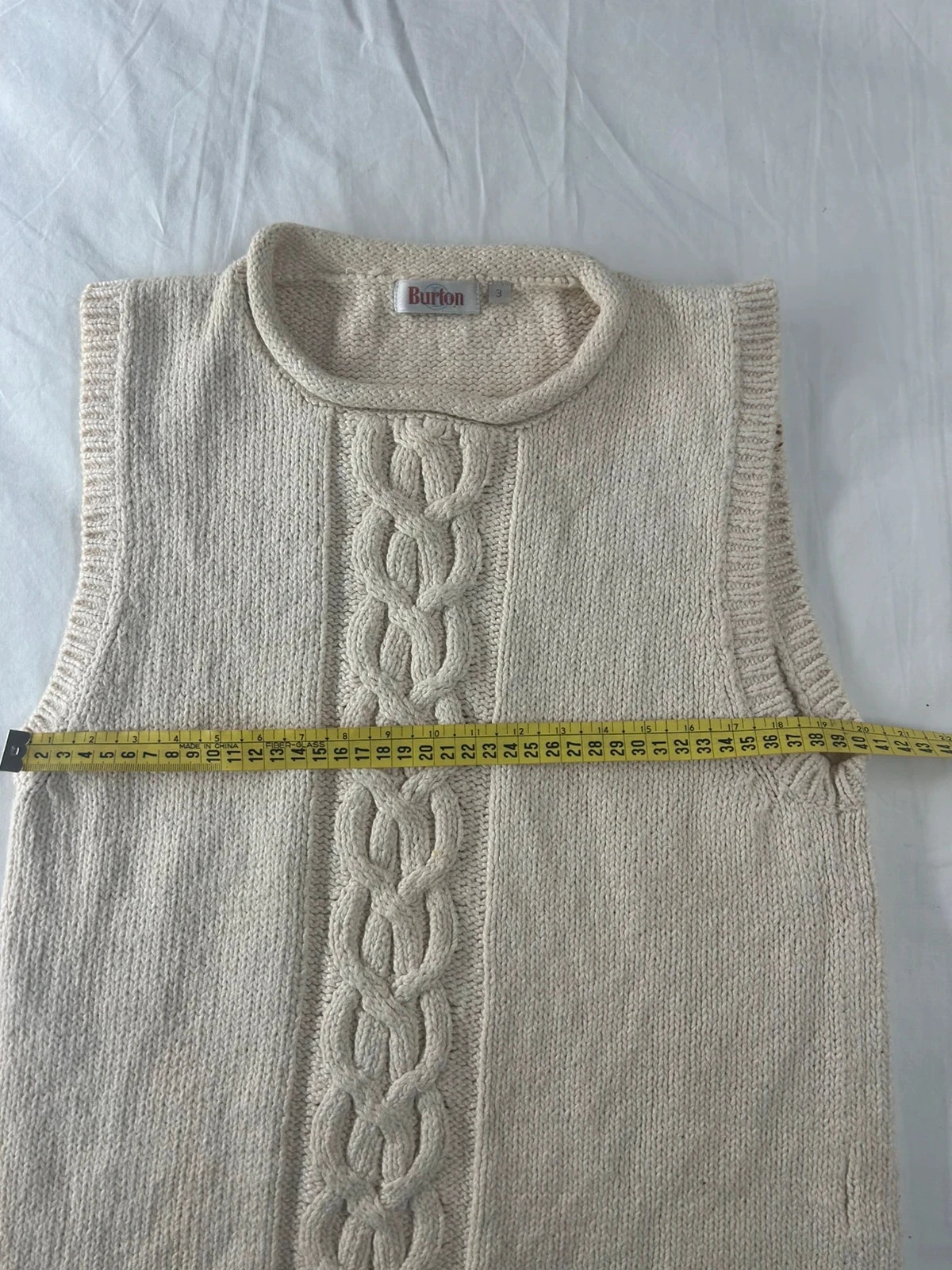 Crème beige Burton gedraaide vest – photo 6